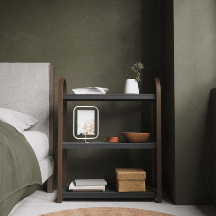 Ράφι Τριών Επιπέδων Bellwood Freestand Black Wallnut  Umbra